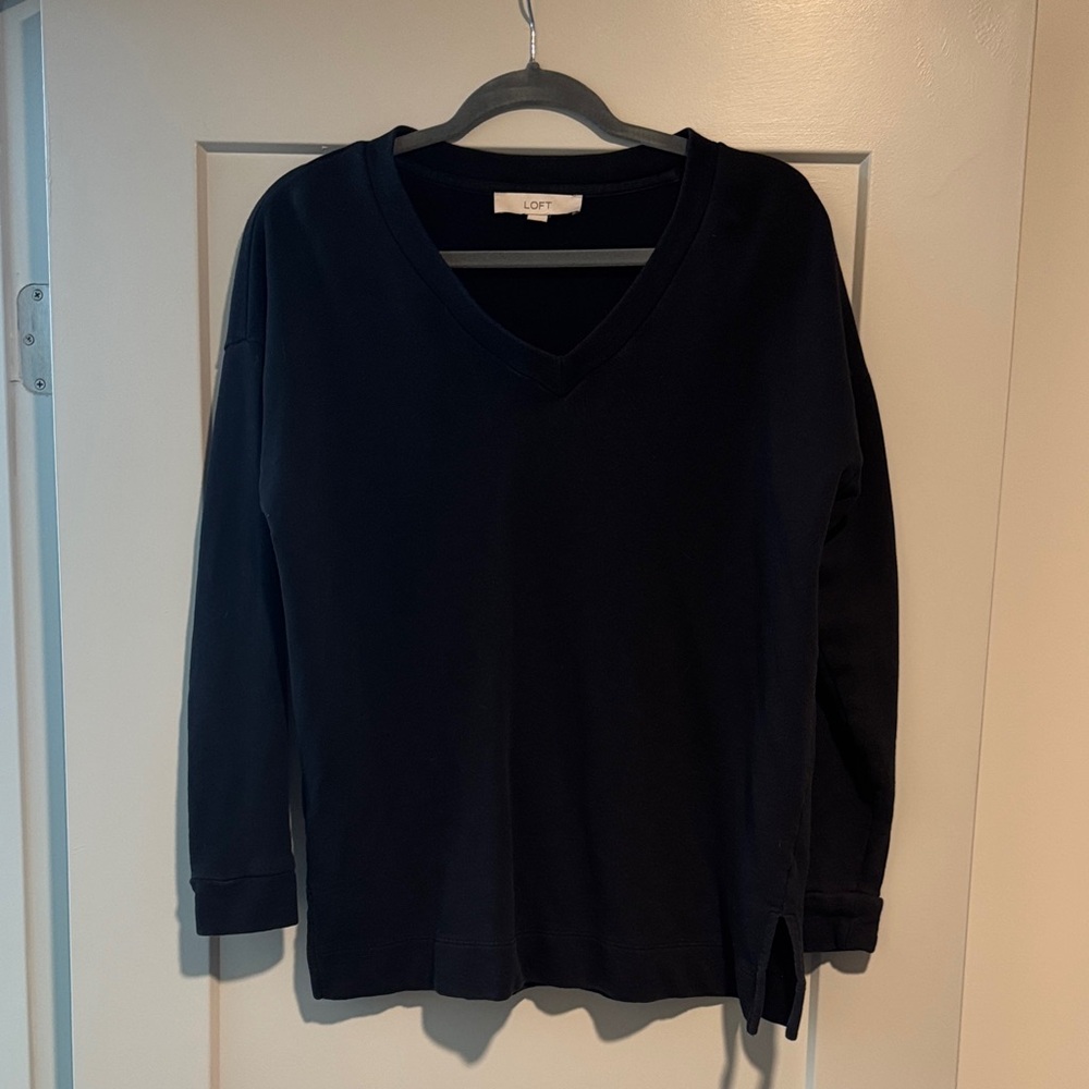 LOFT Midnight V-Neck Pullover - image 1
